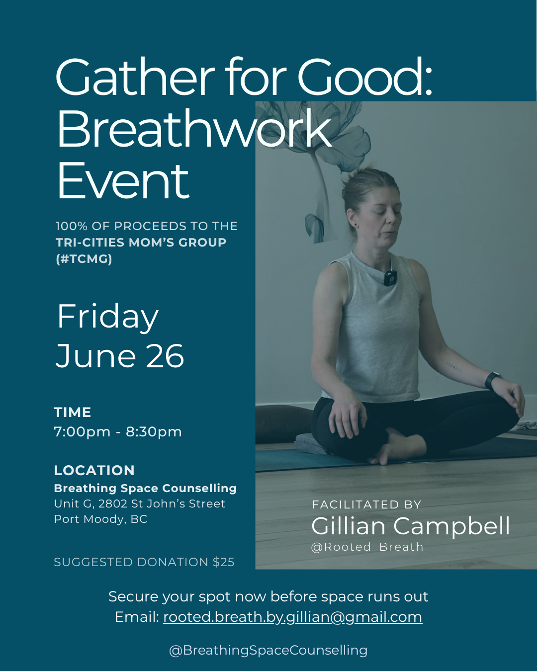 Gather for Good: Breathwork Event with Gillian Campbell of Rooted Breath